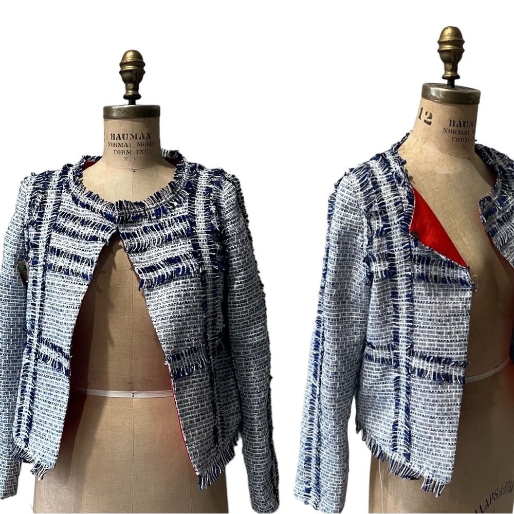 Luna Boutique Tweed Patchwork Jacket - image 1